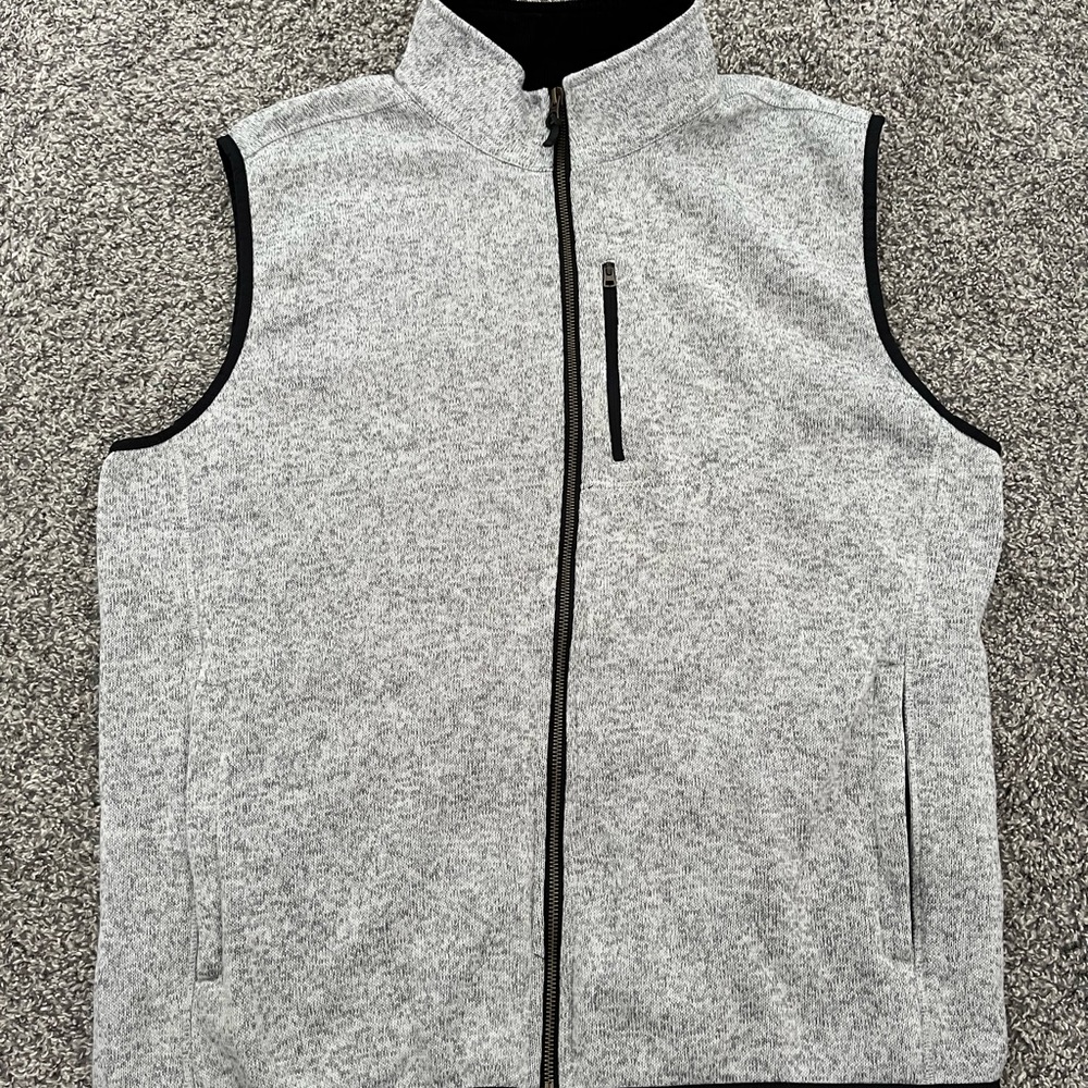 Lands’ End Gray Vest - Sz L/T